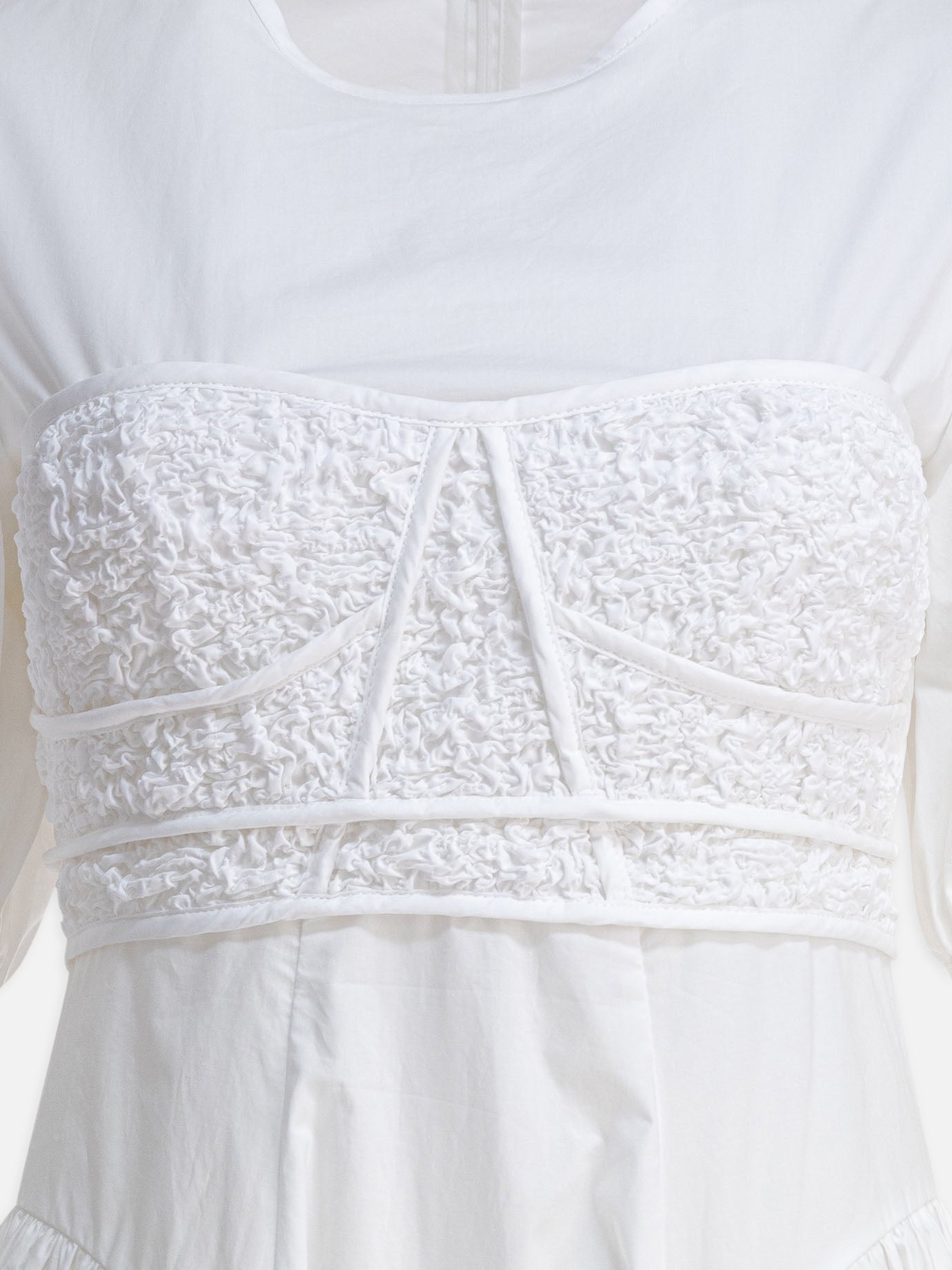 Abiti lunghi Embroidered  Bianco - Cecilie Bahnsen Donna | PDP | VIETTI Online Store | thumbnail_3