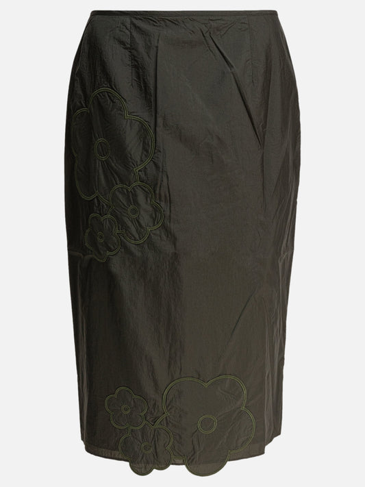 Midi skirts Solid colour  Green - Cecilie Bahnsen Women | PLP | VIETTI Online Store 
