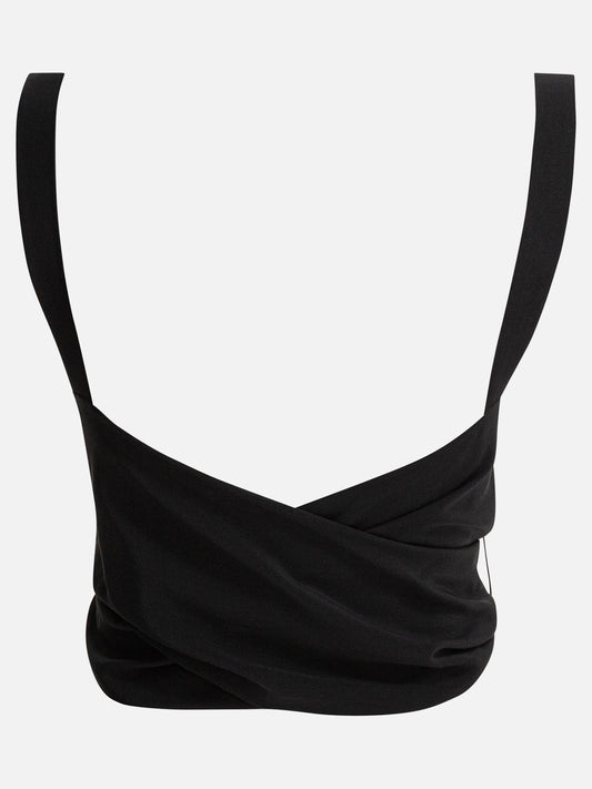 Chloé Canotta cropped con nastri 16005121_M Black 2