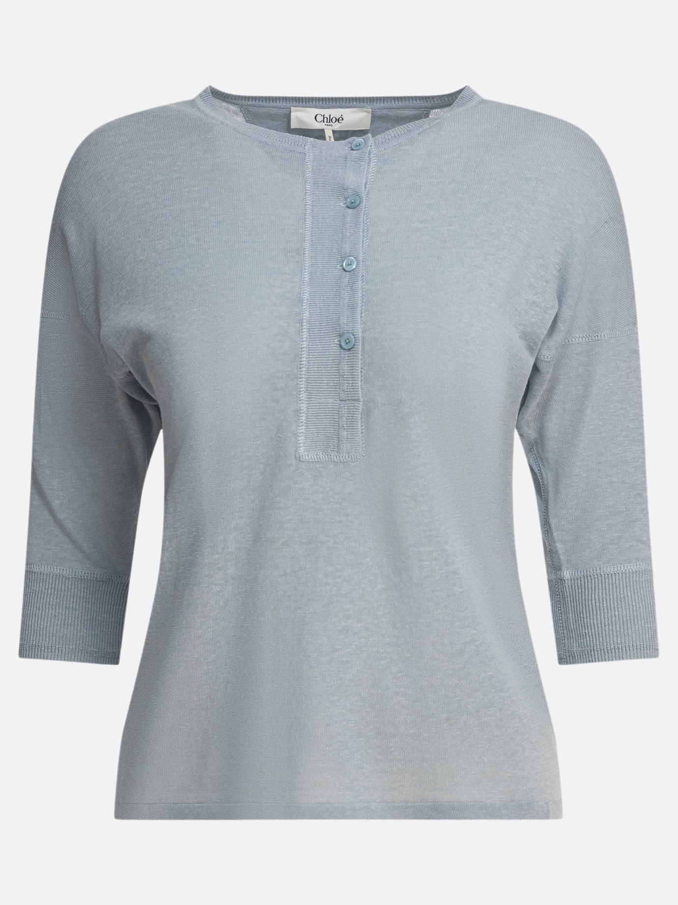 Chloé &quot;Henley&quot; shirt 11769463_M Blue thumbnail_1