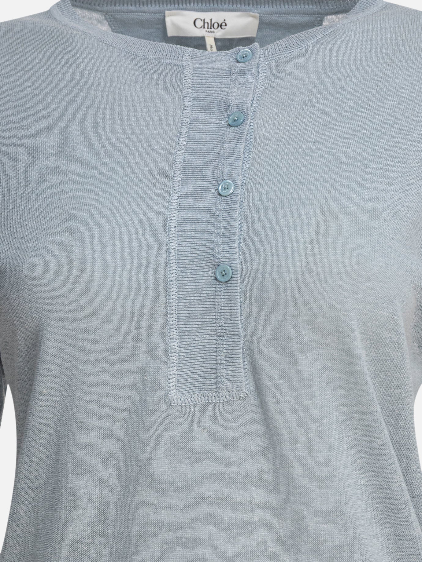 Chloé &quot;Henley&quot; shirt 11769463_M Blue thumbnail_3