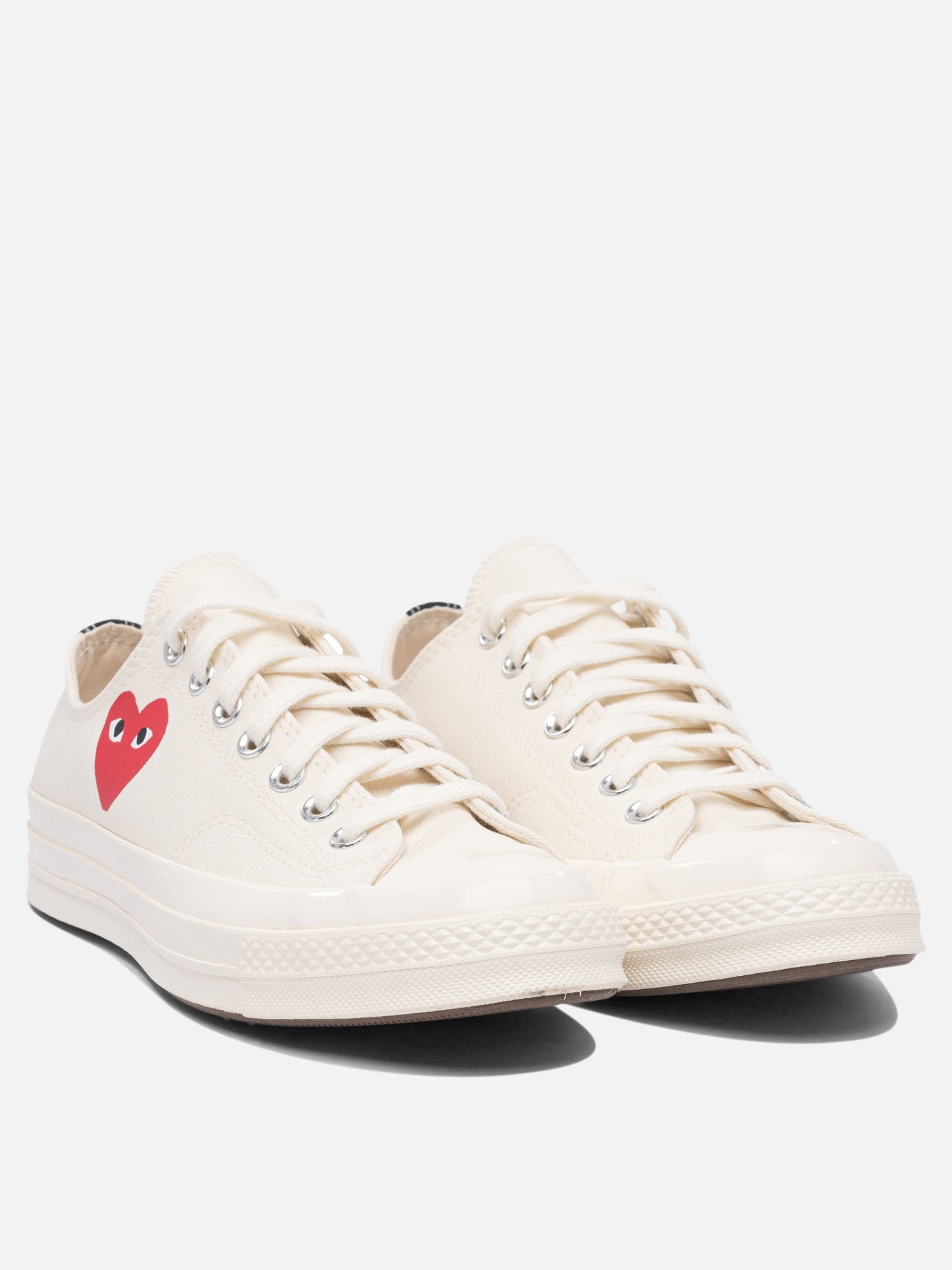 Sneaker basse 100% cotton - 100% rubber  Bianco - Comme Des Garçons Play Uomo | PDP | VIETTI Online Store | thumbnail_2