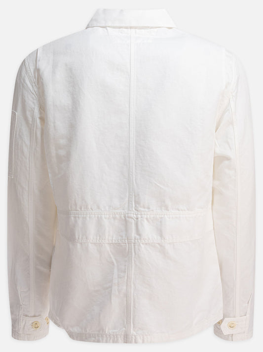C.P. Company Overshirt in cotone e lino 13267544_S White 2