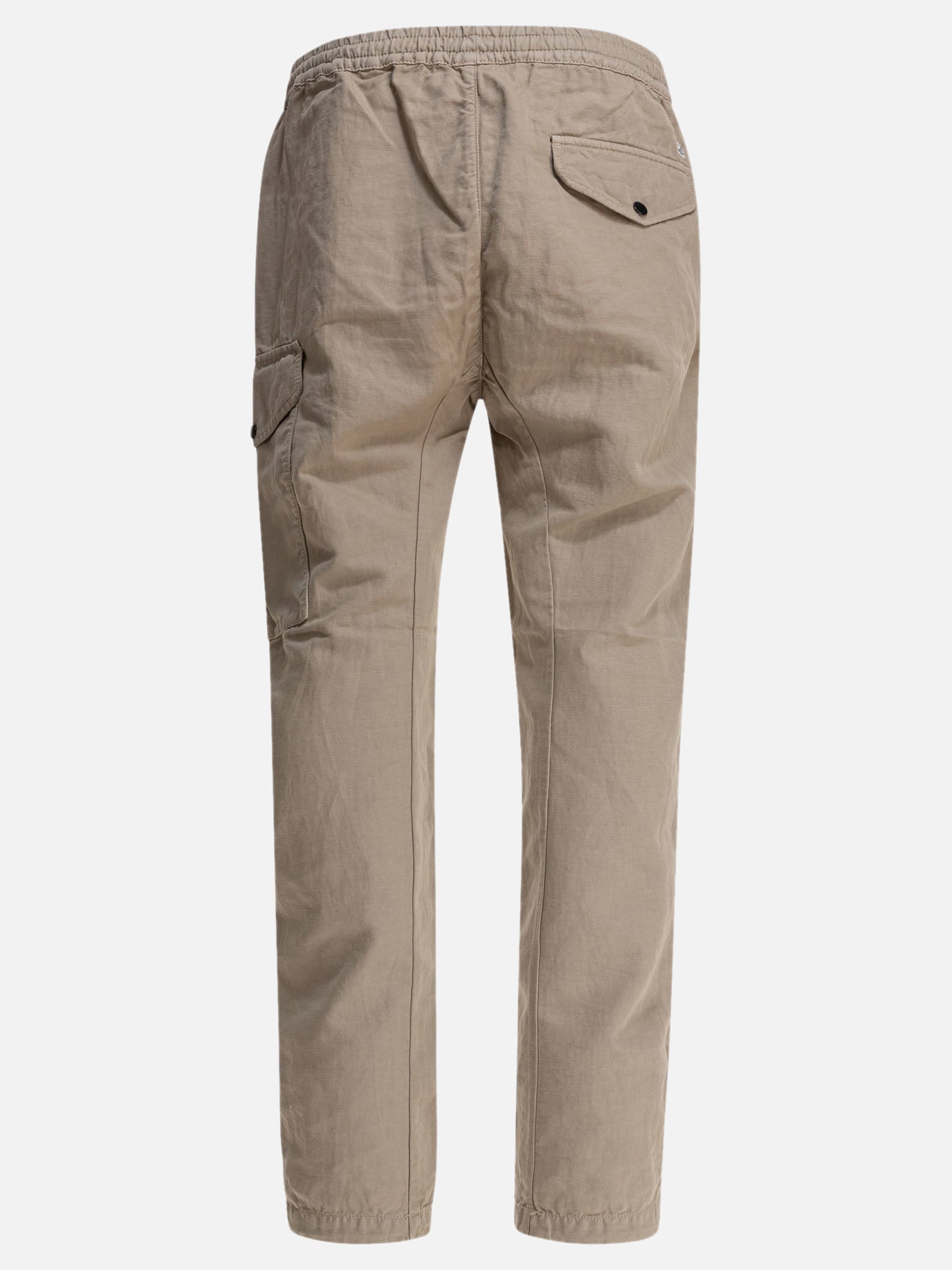 C.P. Company Cotton and linen cargo trousers Beige