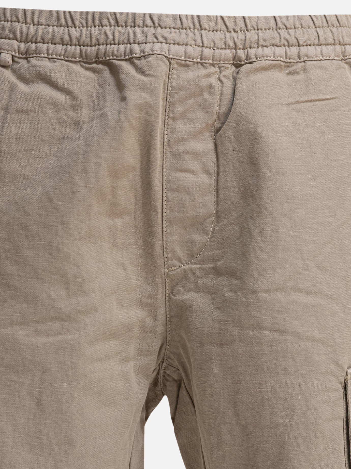 C.P. Company Pantaloni cargo in cotone e lino 15522631_48 Beige thumbnail_3