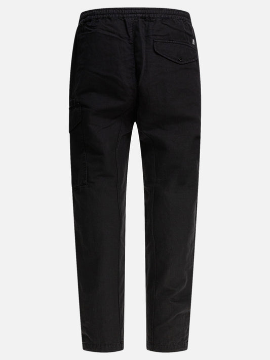C.P. Company Pantaloni cargo in cotone e lino 17151095_48 Black 2