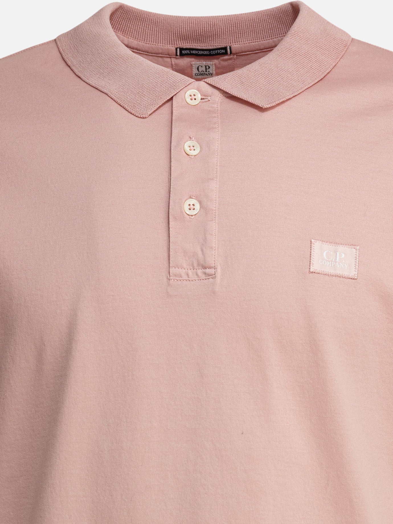C.P. Company Stretch pique polo shirt Pink