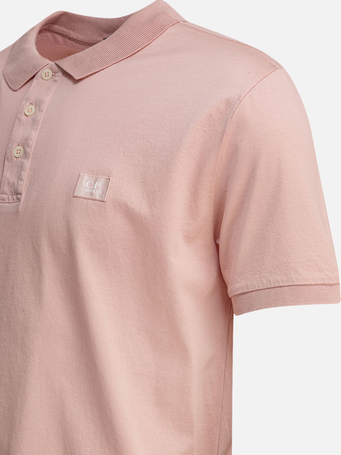 C.P. Company Polo in piquet stretch 12884886_S Pink thumbnail_4