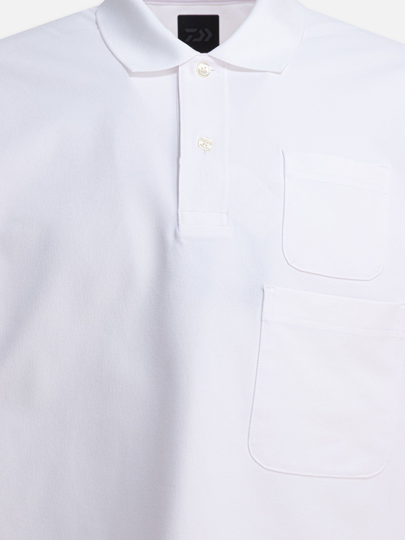 Polo con bottoni Solid colour  Bianco - Daiwa Pier 39 Uomo | PDP | VIETTI Online Store | Zoom-Modal_3
