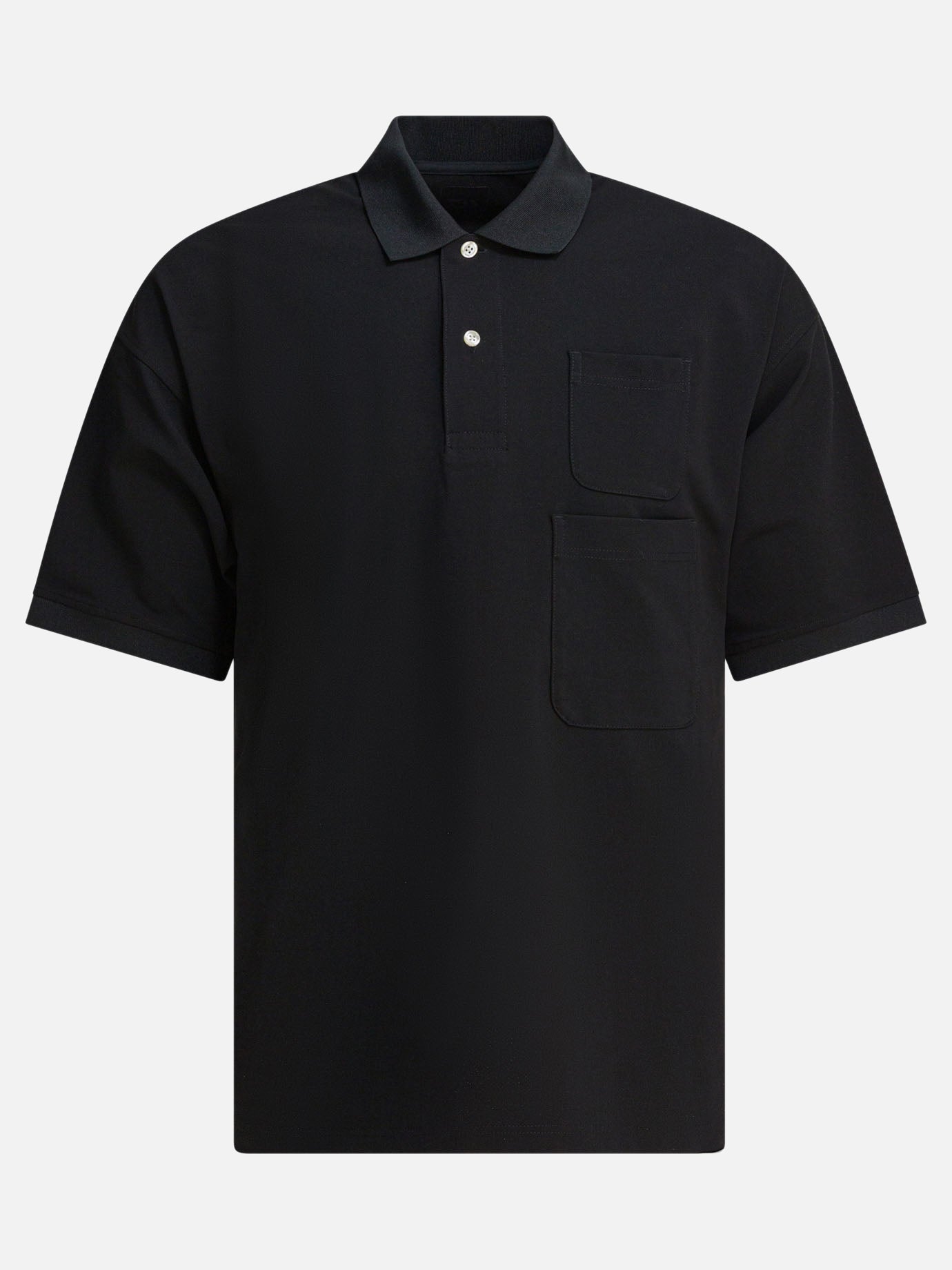 Polo shirts with buttons Solid colour  Black - Daiwa Pier 39 Men | PDP | VIETTI Online Store | thumbnail
