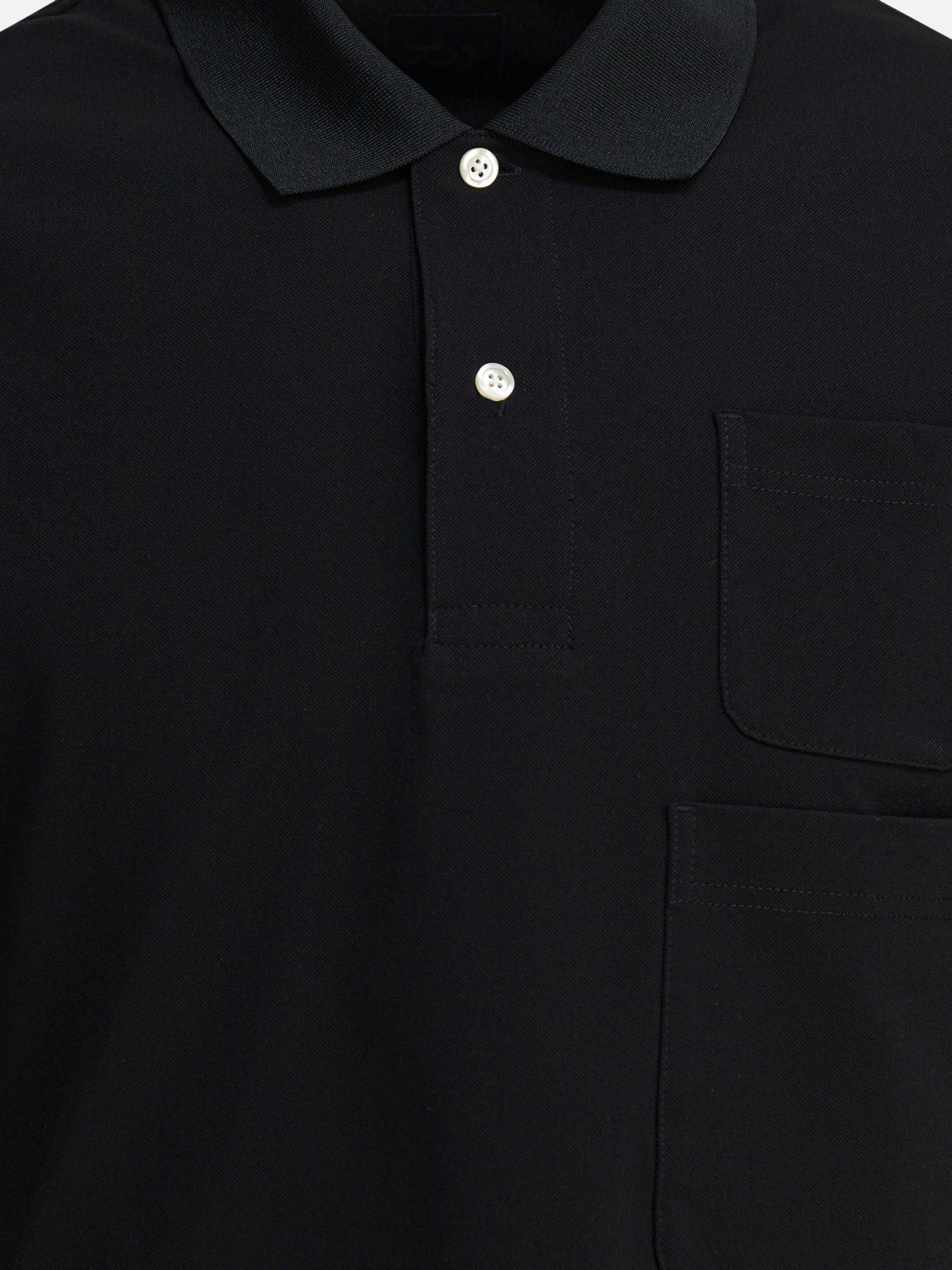 Polo shirts with buttons Solid colour  Black - Daiwa Pier 39 Men | PDP | VIETTI Online Store | thumbnail_3