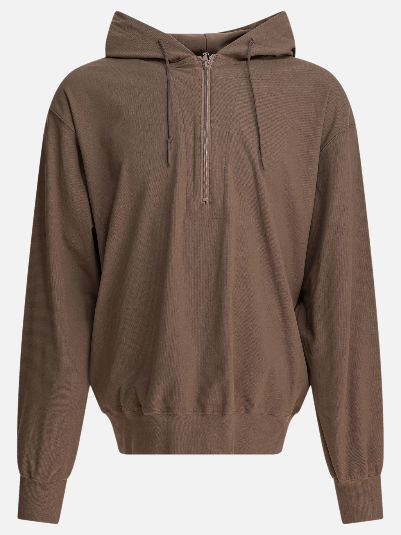Daiwa Pier 39 Felpa con cappuccio e mezza zip 16910755_S Beige thumbnail_1