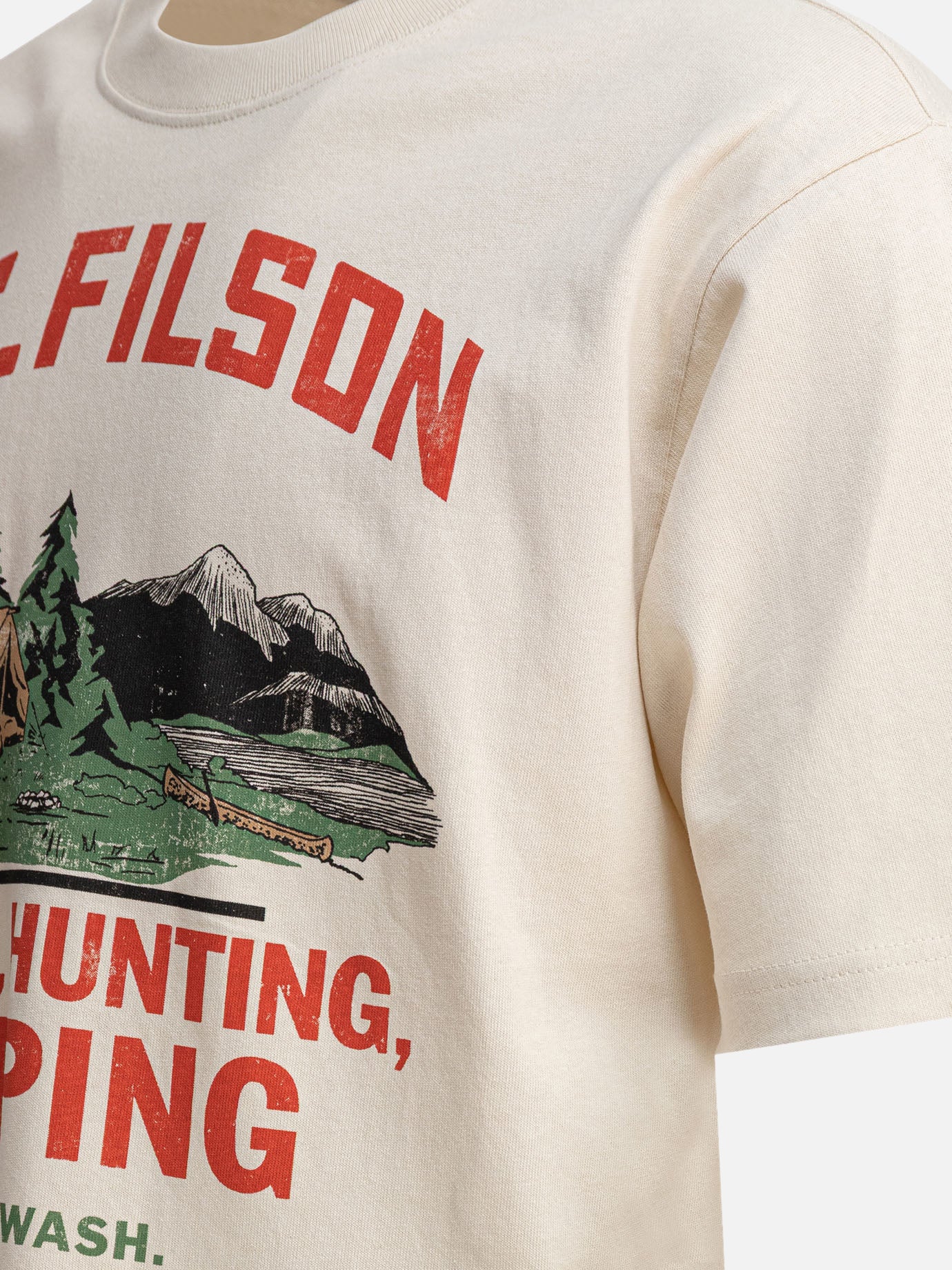 T-shirt girocollo Print  Beige - Filson Uomo | PDP | VIETTI Online Store | Zoom-Modal_4
