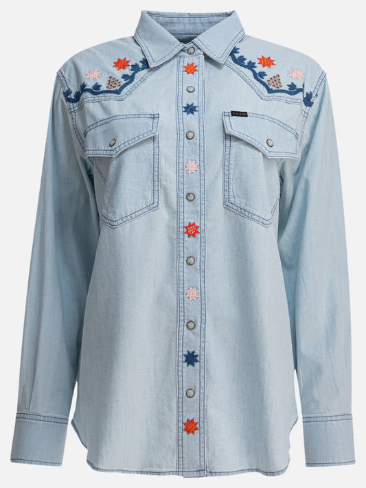 Filson Camicia ricamata stile western 13376002_XS Light blue 1
