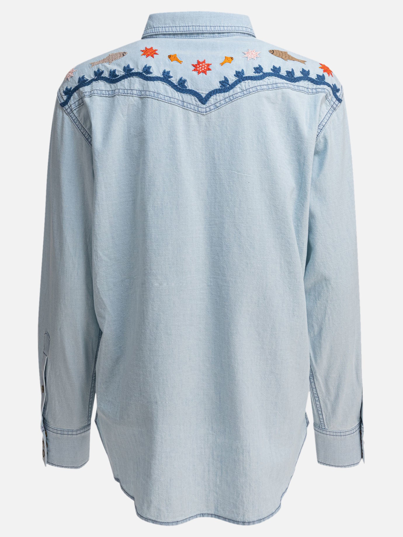 Filson Camicia ricamata stile western 13376002_XS Light blue thumbnail_2