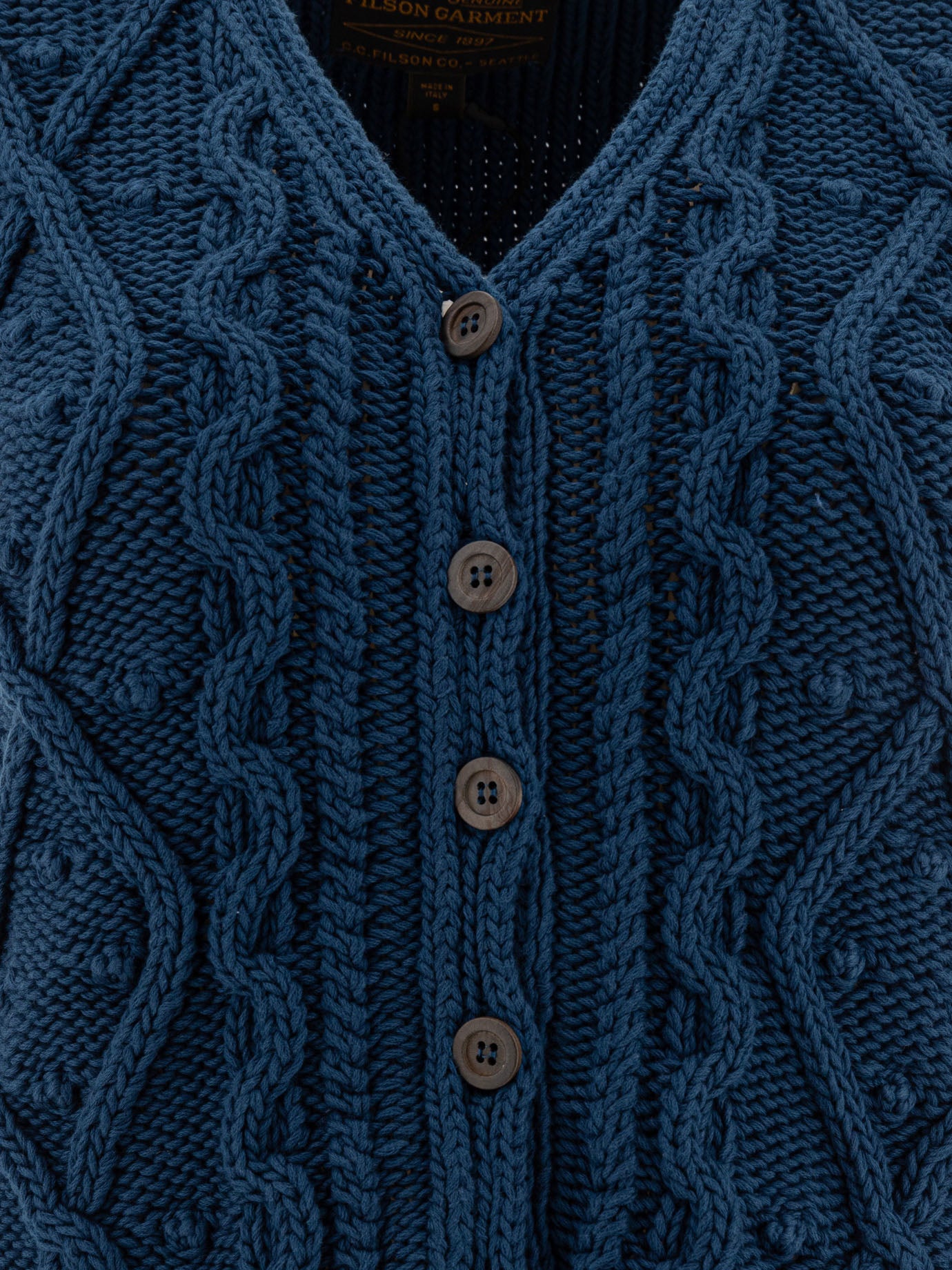 Filson Gilet in maglia jacquard 19965394_XS Blue thumbnail_3