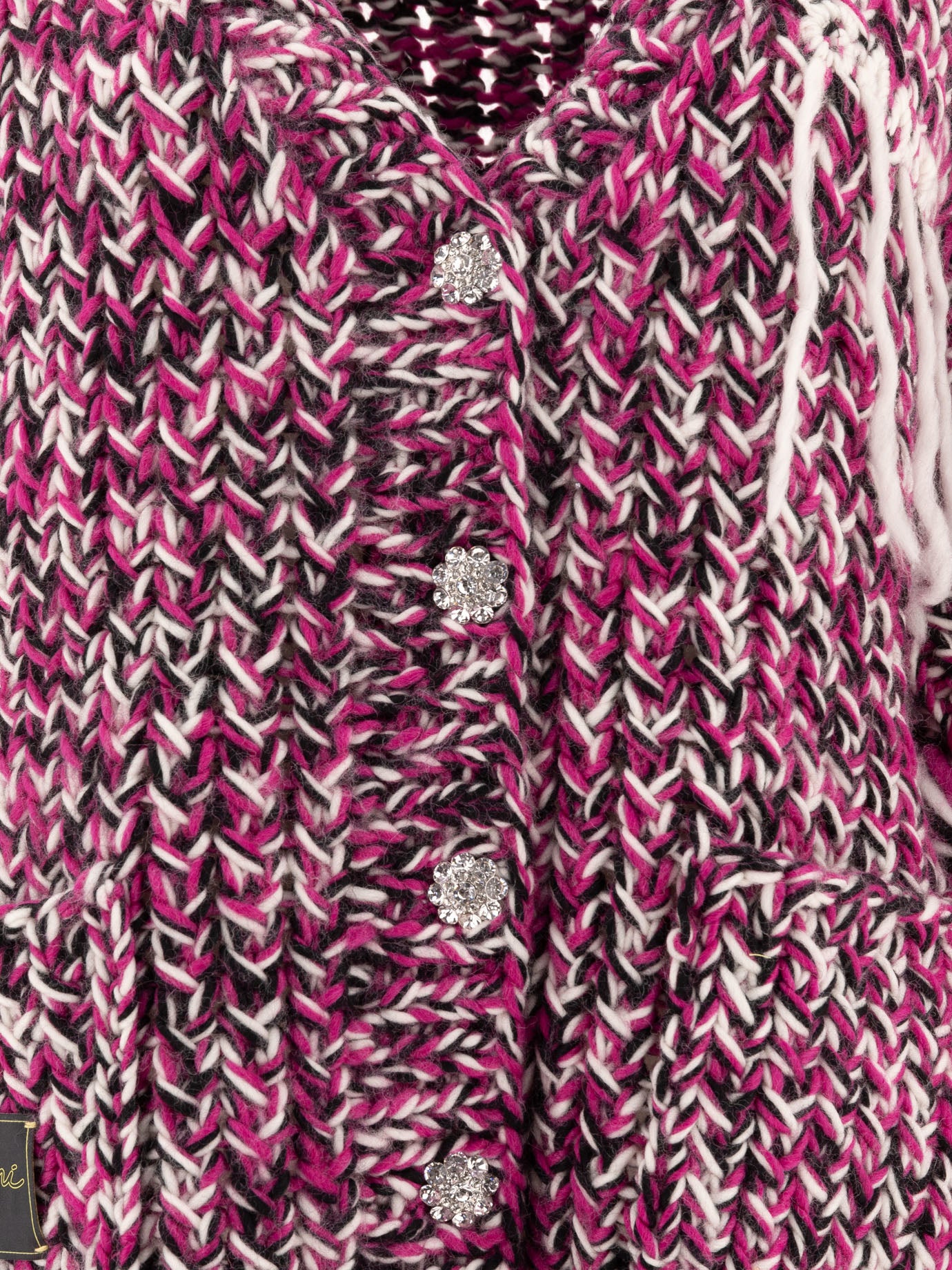 Cardigans Textured knit  Purple - Ganni Women | PDP | VIETTI Online Store | thumbnail_3