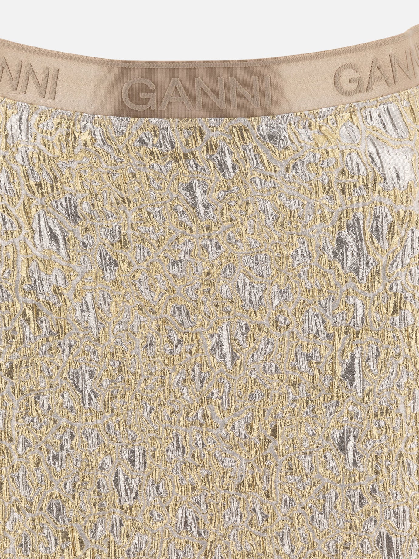 Ganni Minigonna oro e argento 18624666_34 Gold thumbnail_3