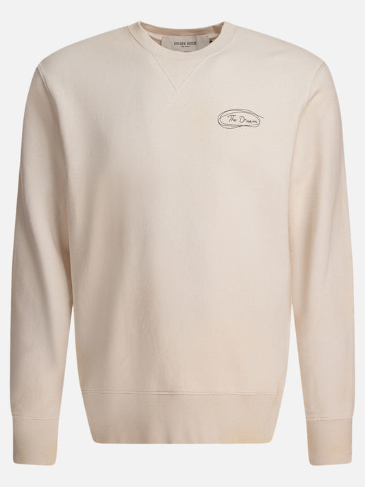 Golden Goose Sweatshirt with The Dream print 11215652_S Beige 1