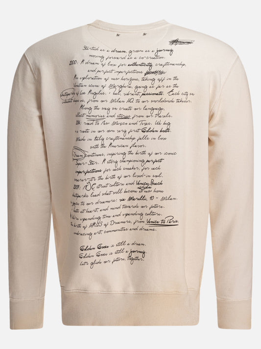 Golden Goose Sweatshirt with The Dream print 11215652_S Beige 2