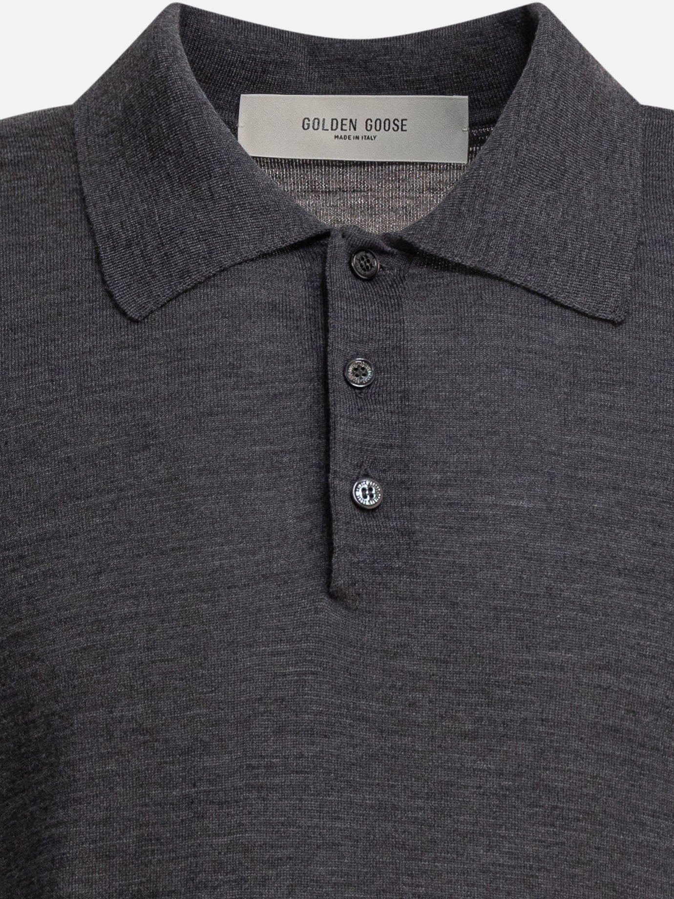 Golden Goose Polo in lana merino 12651233_S Grey thumbnail_3