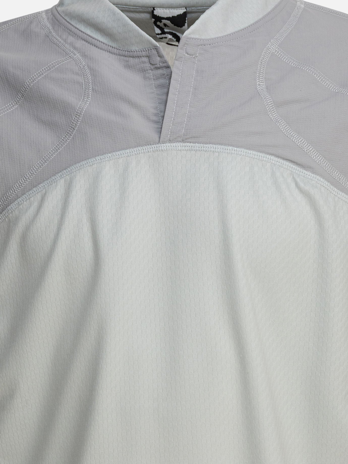 T-shirt scollo a V Solid colour  Grigio - Gr10K Uomo | PDP | VIETTI Online Store | thumbnail_3