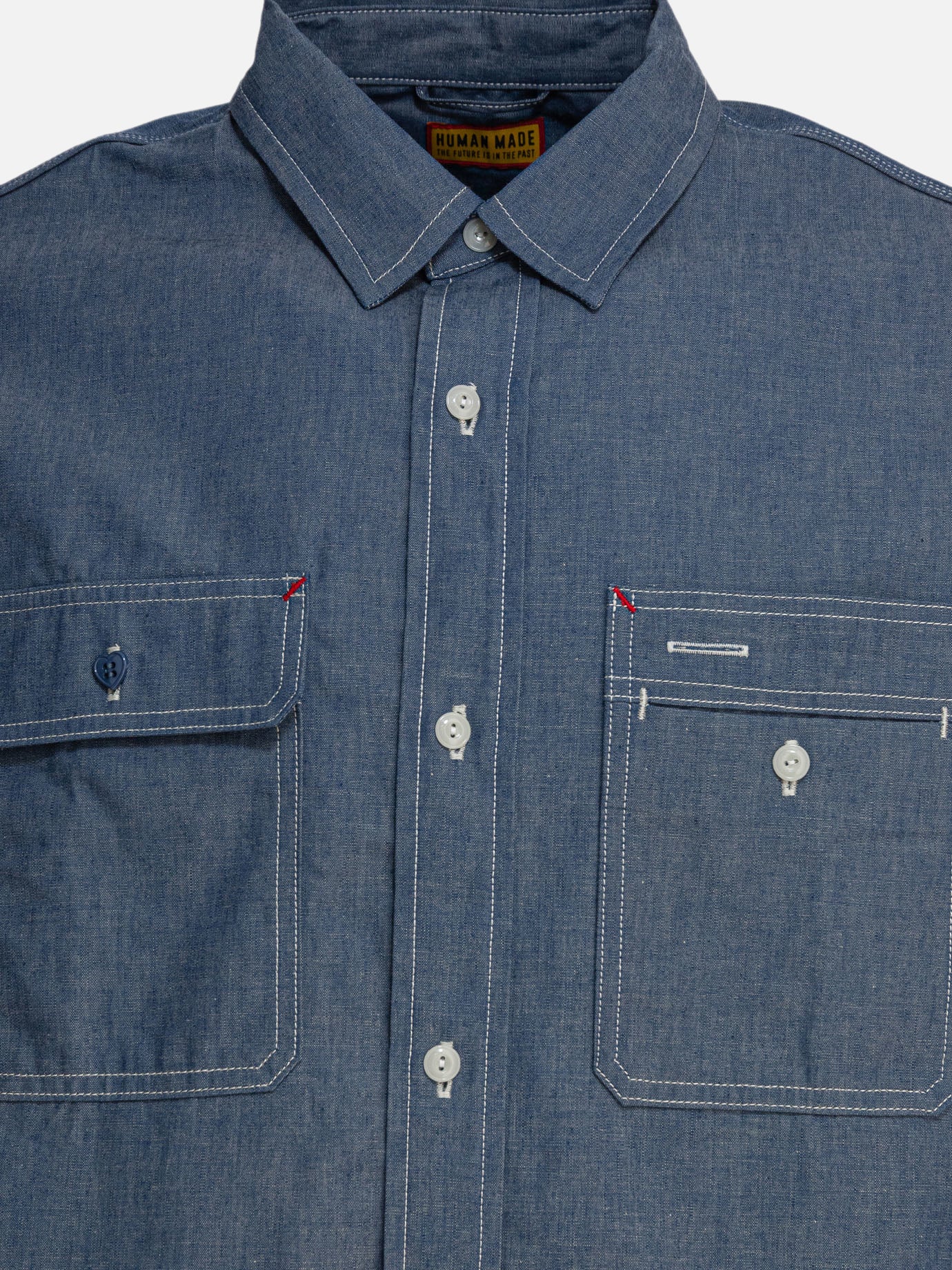 Camicie casual Solid colour  Blu - Human Made Uomo | PDP | VIETTI Online Store | thumbnail_3