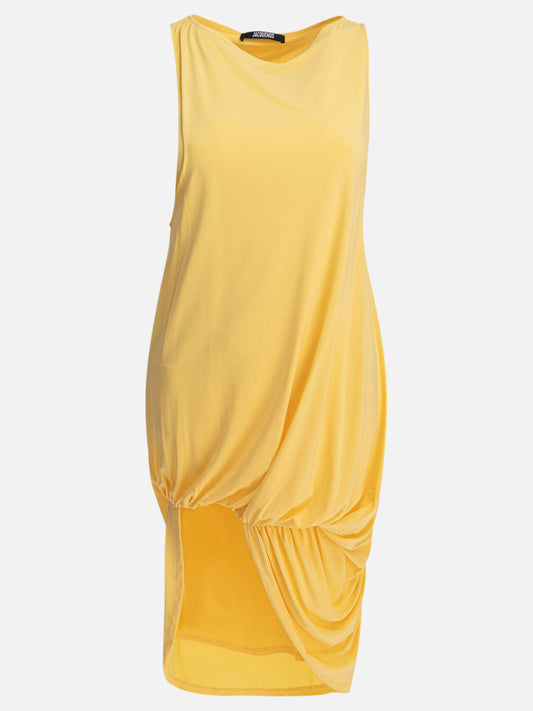 Jacquemus Mini abito "Peplo" 19434743_M Yellow 1