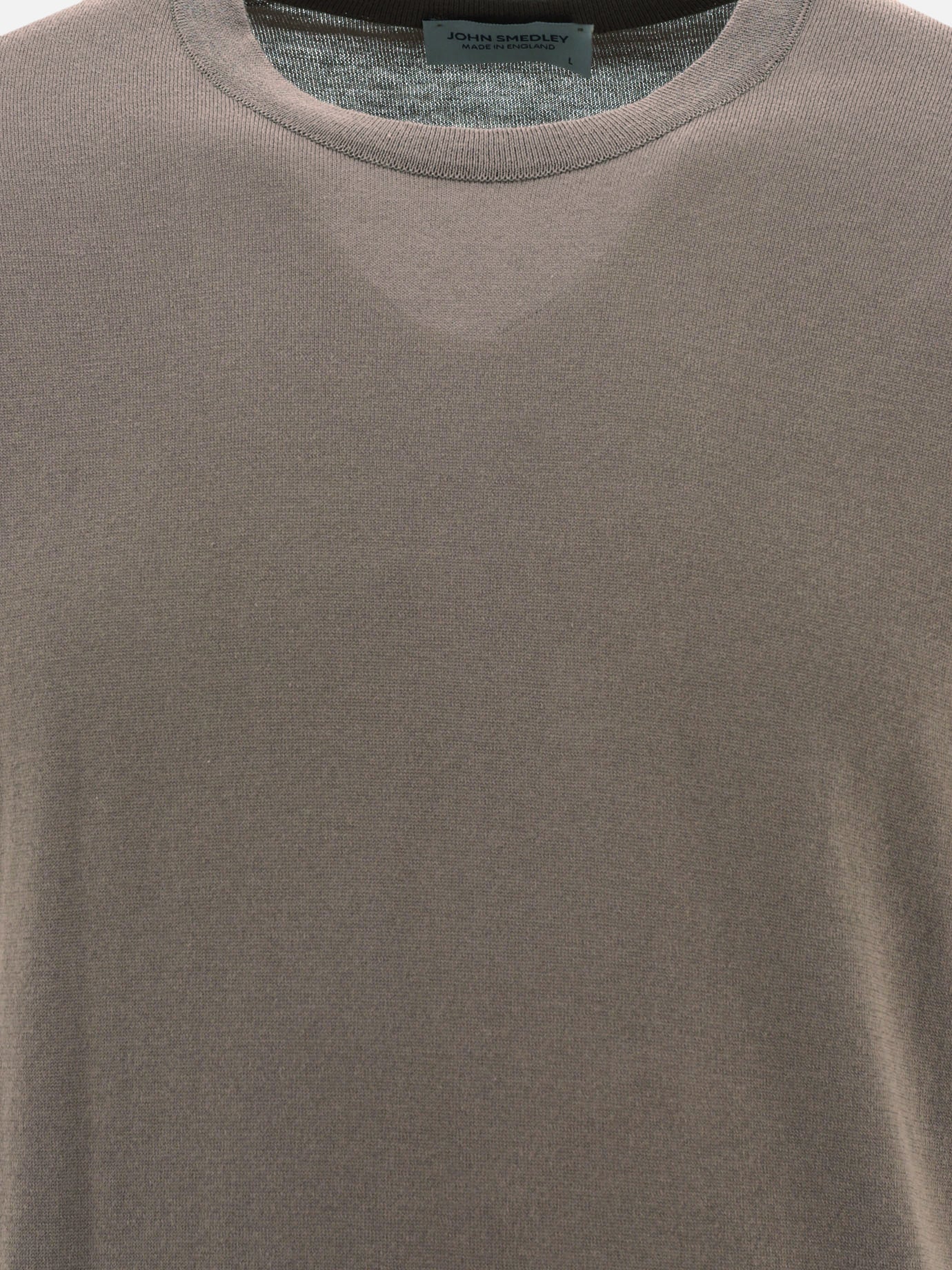 Crewneck t-shirts Solid colour  Beige - John Smedley Men | PDP | VIETTI Online Store | Zoom-Modal_3
