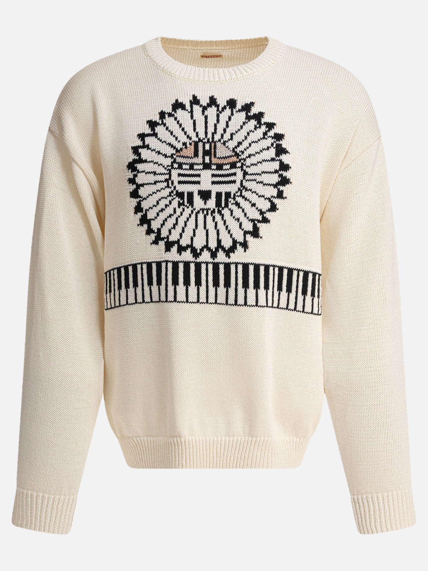 Maglioni girocollo Print  Beige - KAPITAL Uomo | PDP | VIETTI Online Store | thumbnail