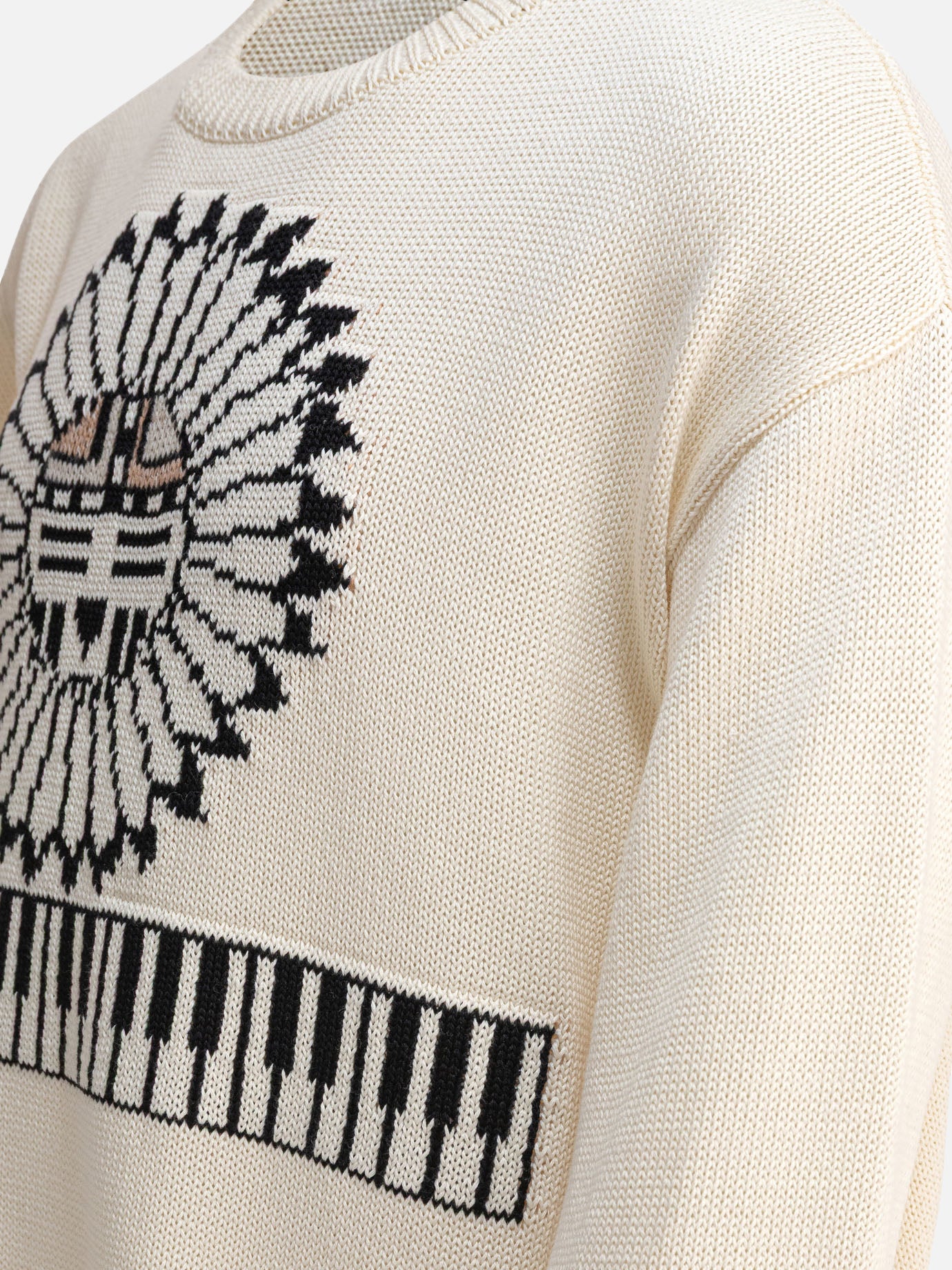 Maglioni girocollo Print  Beige - KAPITAL Uomo | PDP | VIETTI Online Store | Zoom-Modal_4
