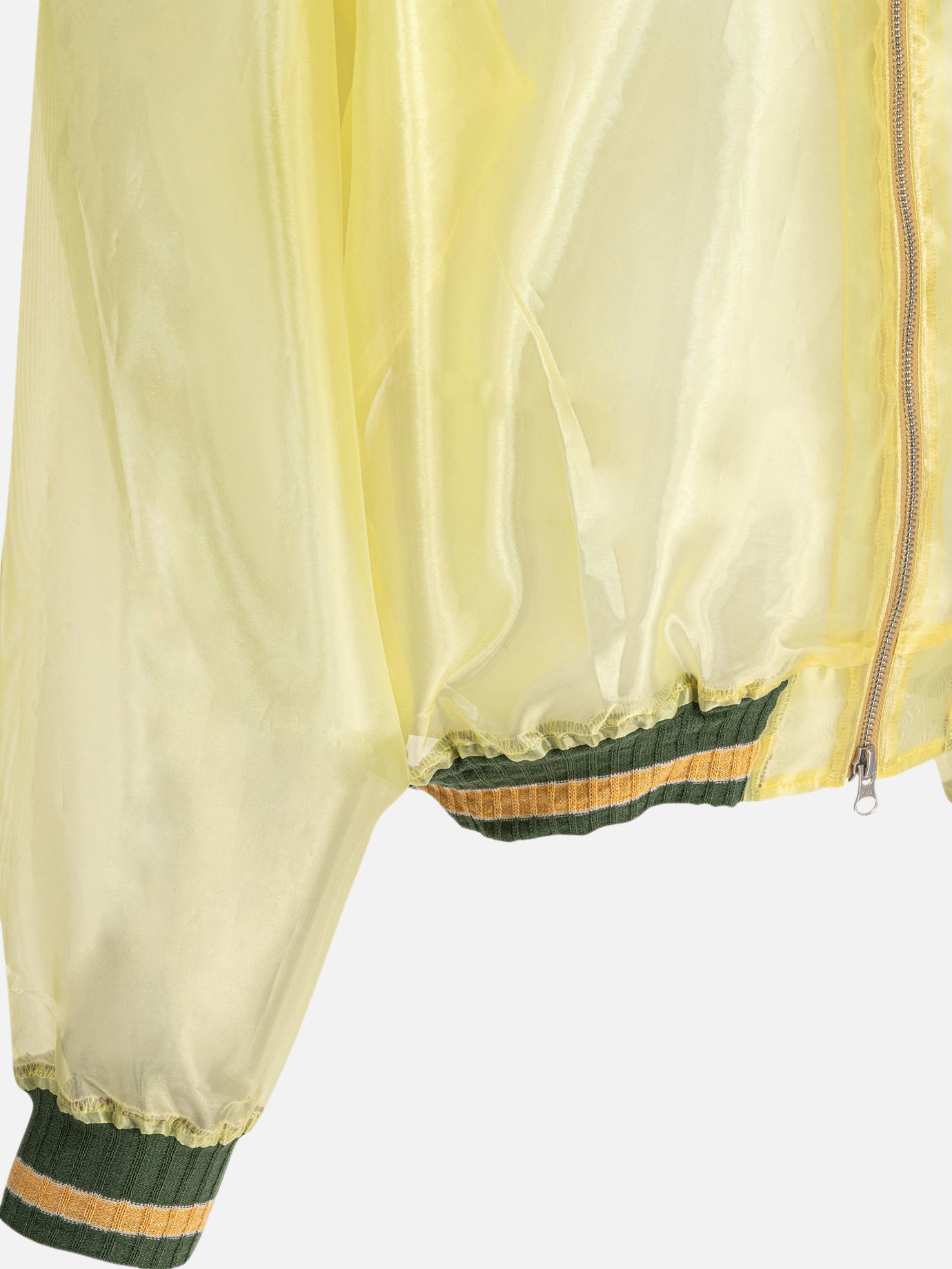 KAPITAL Bomber jacket "Sheer Pearl Mosquito Guard" Yellow