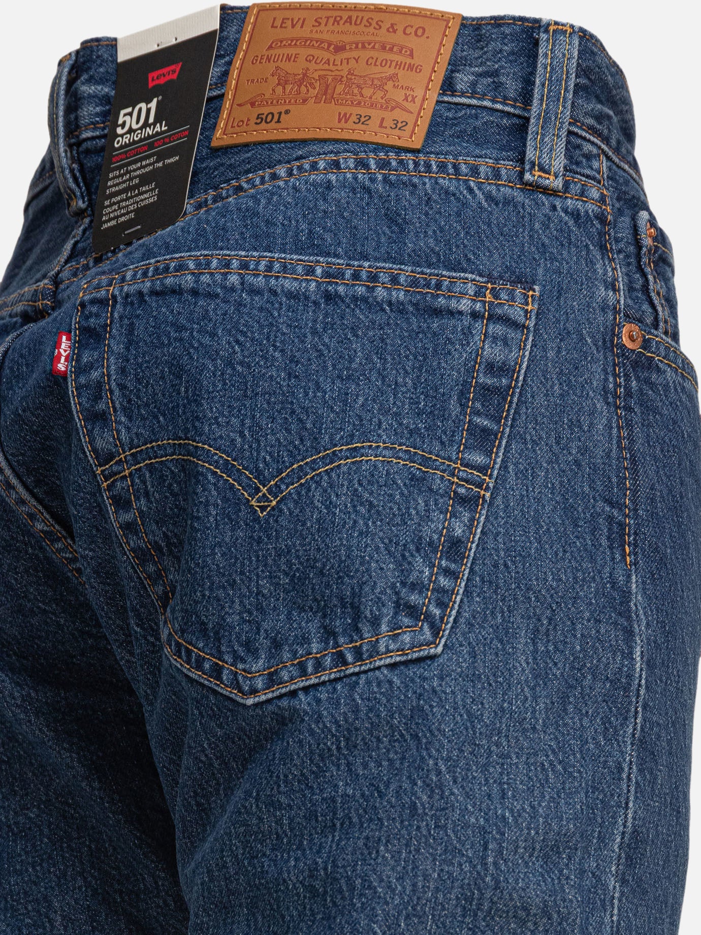 Straight-leg jeans Denim  Blue - Levi's Men | PDP | VIETTI Online Store | Zoom-Modal_4
