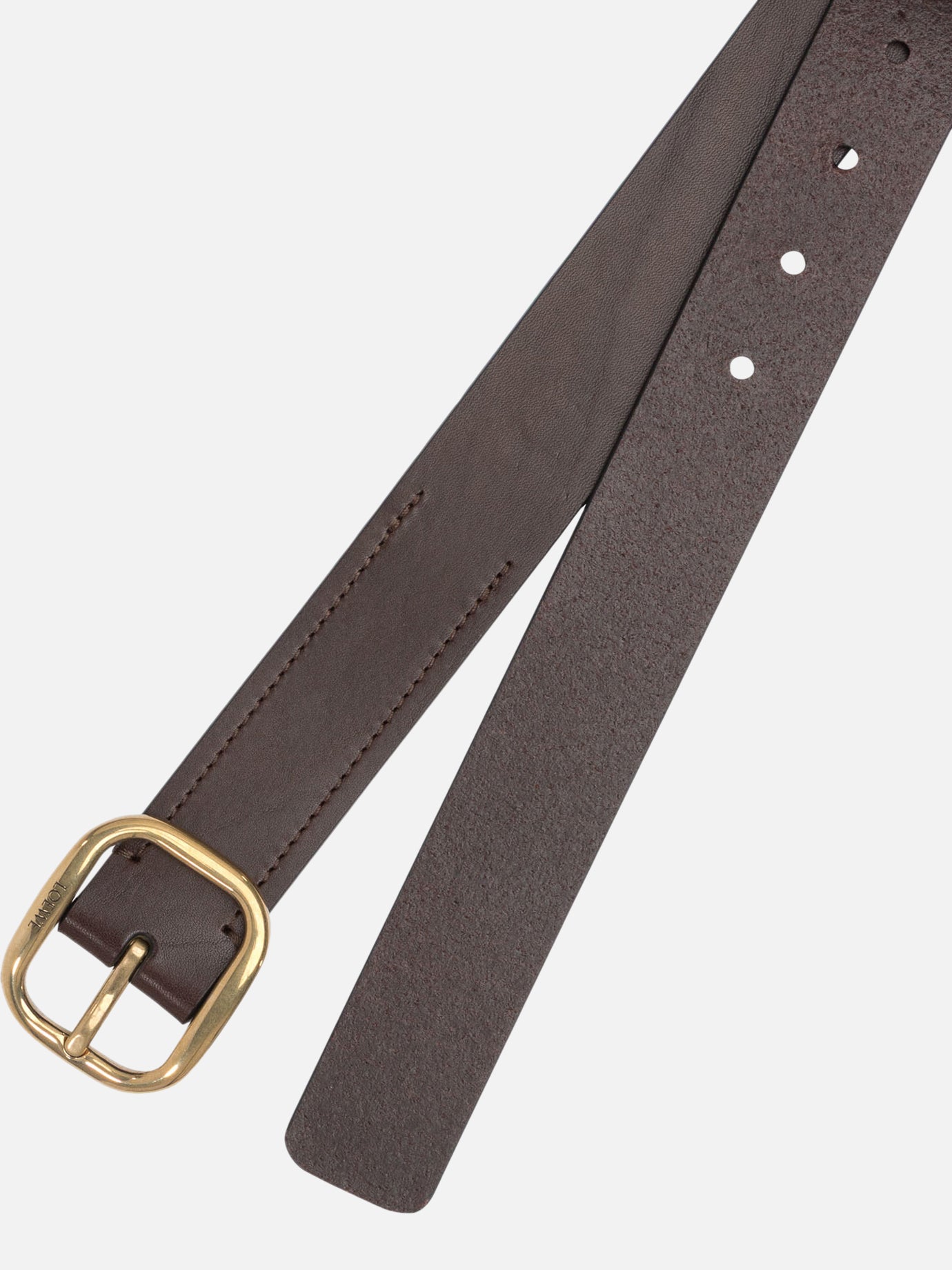 Loewe Cintura con logo lettering 12639919_80 Brown thumbnail_2