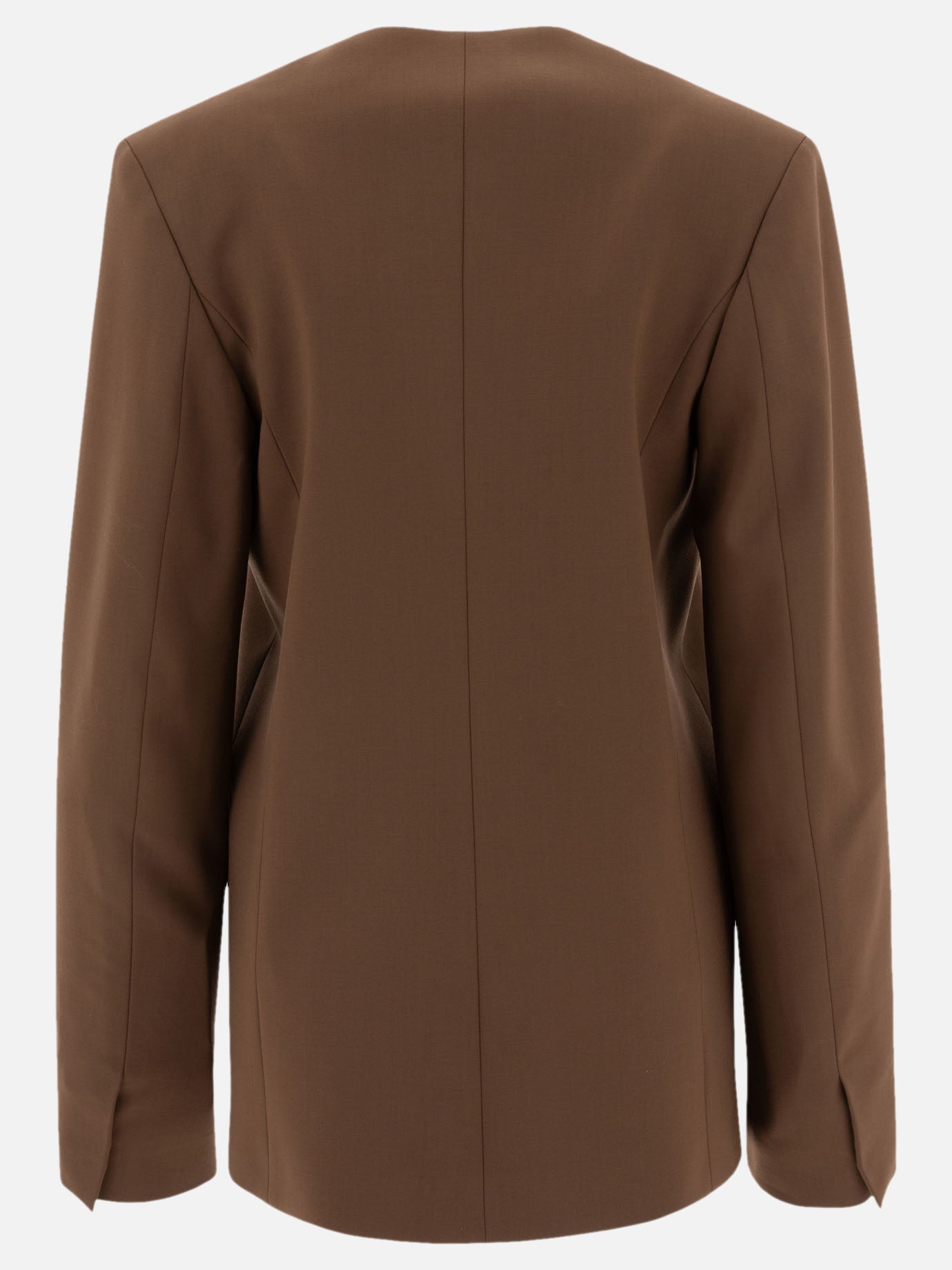Blazers Solid colour  Brown - Loulou Studio Women | PDP | VIETTI Online Store | thumbnail_2