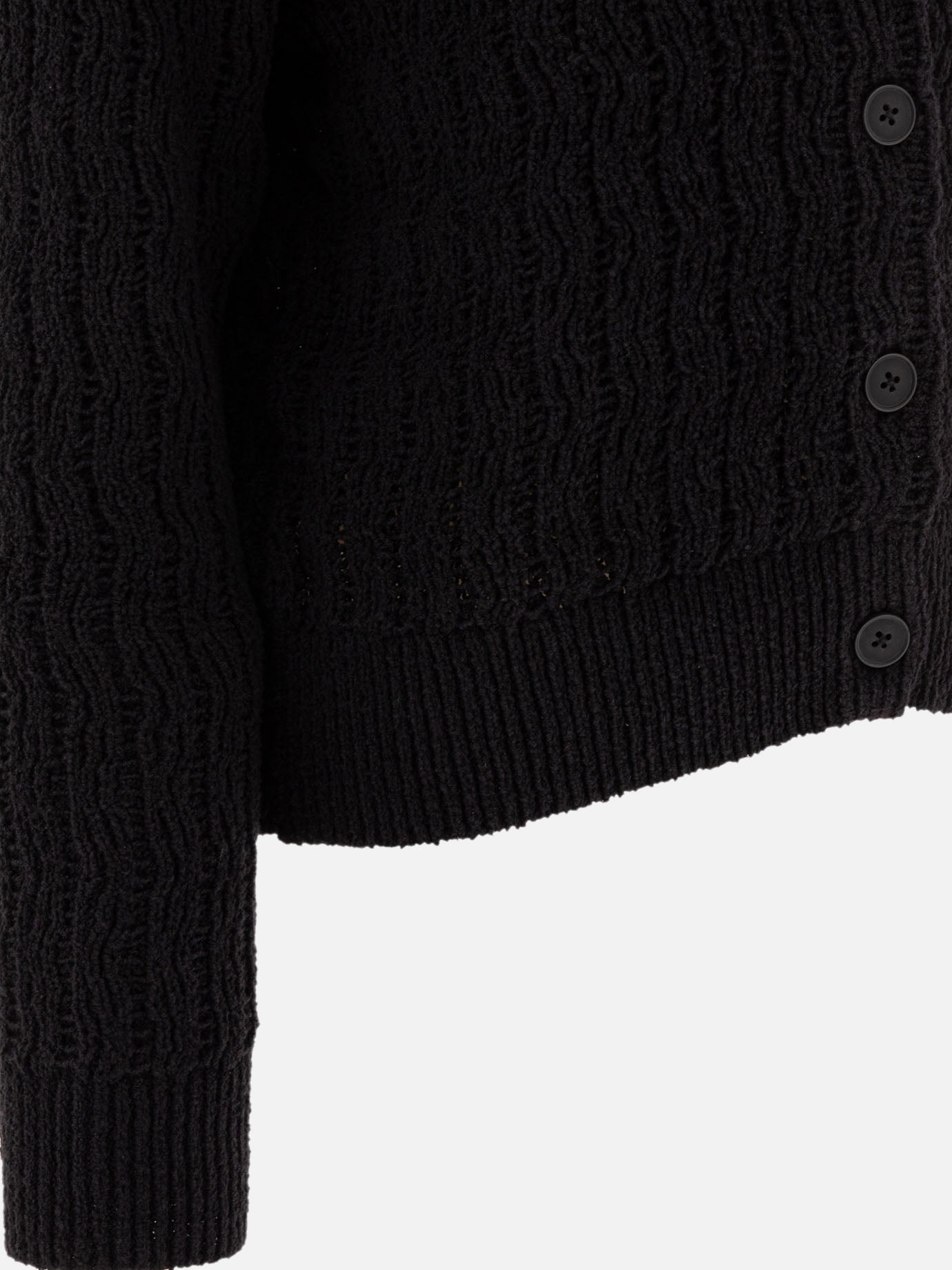 Cardigans Textured knit  Black - Loulou Studio Women | PDP | VIETTI Online Store | thumbnail_4