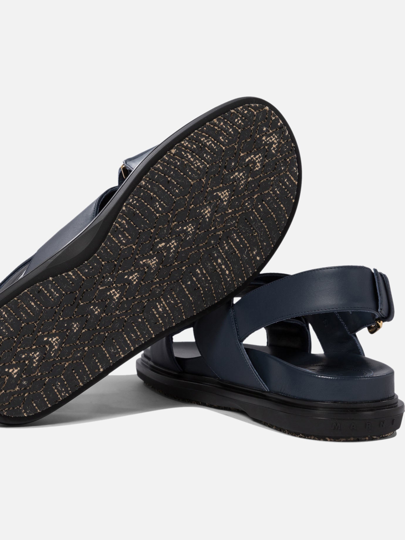 Sandali bassi 100% leather - 100% rubber  Blu - Marni Donna | PDP | VIETTI Online Store | Zoom-Modal_5
