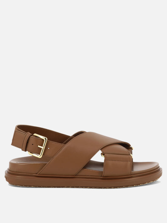Marni Sandali "Fussbett" 16828591_36 Brown 1