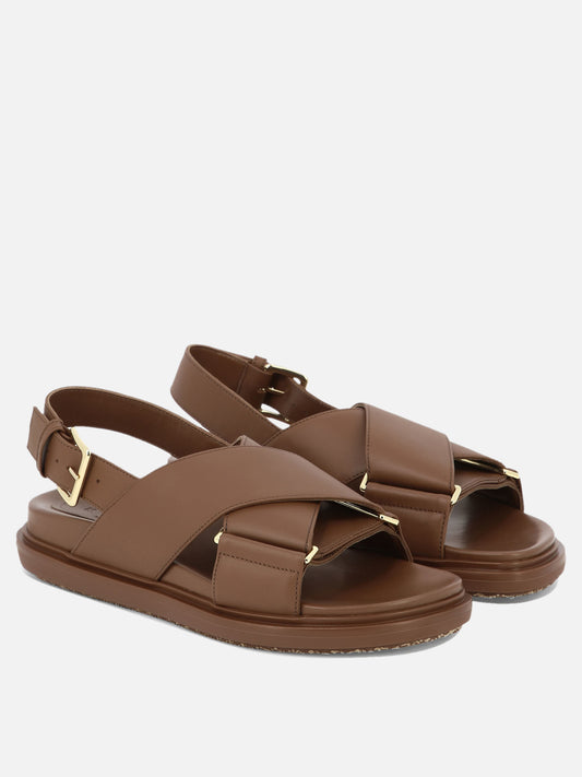 Marni Sandali "Fussbett" 16828591_36 Brown 2