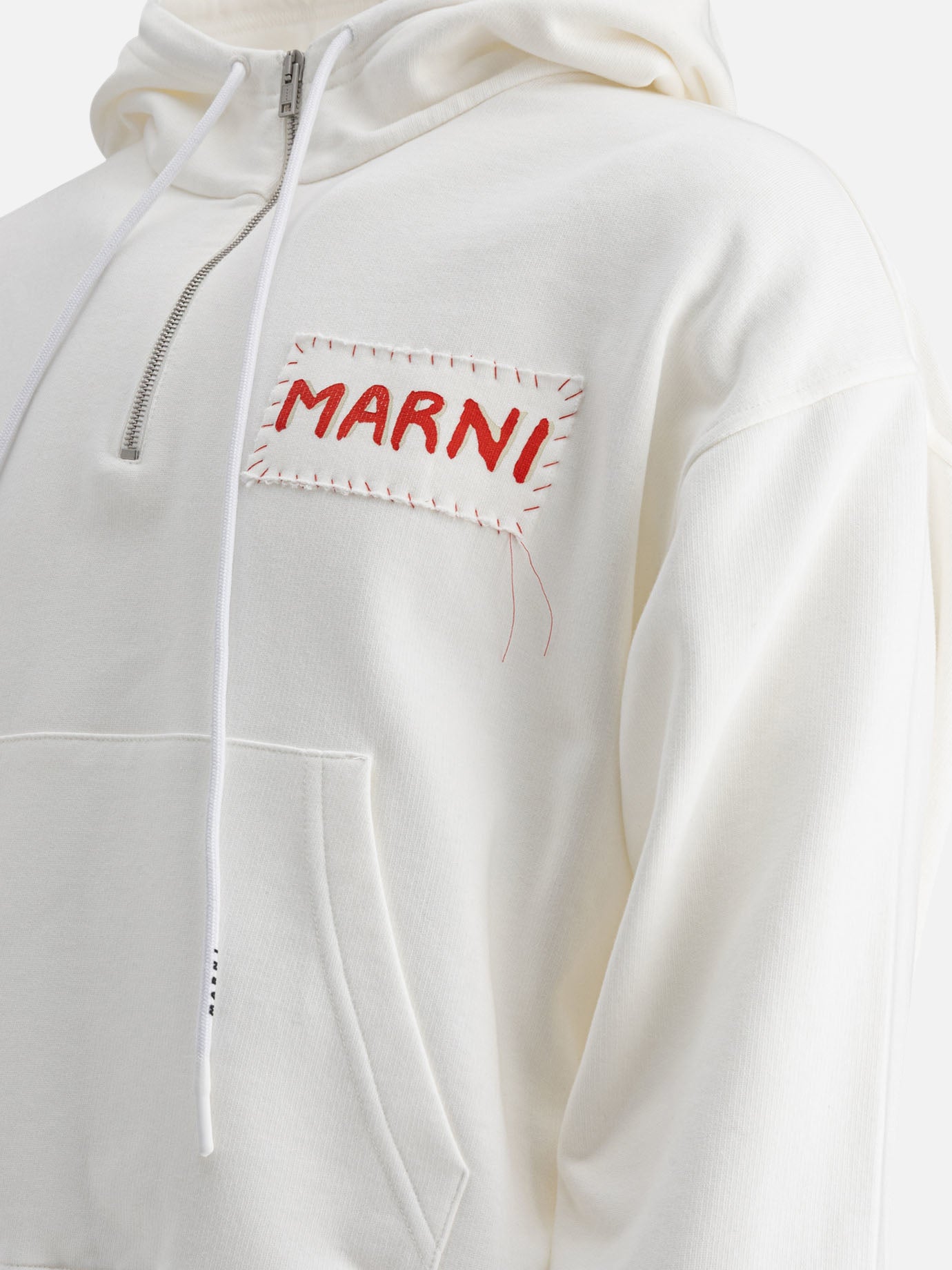Felpe con mezza zip Logo  Bianco - Marni Uomo | PDP | VIETTI Online Store | thumbnail_4