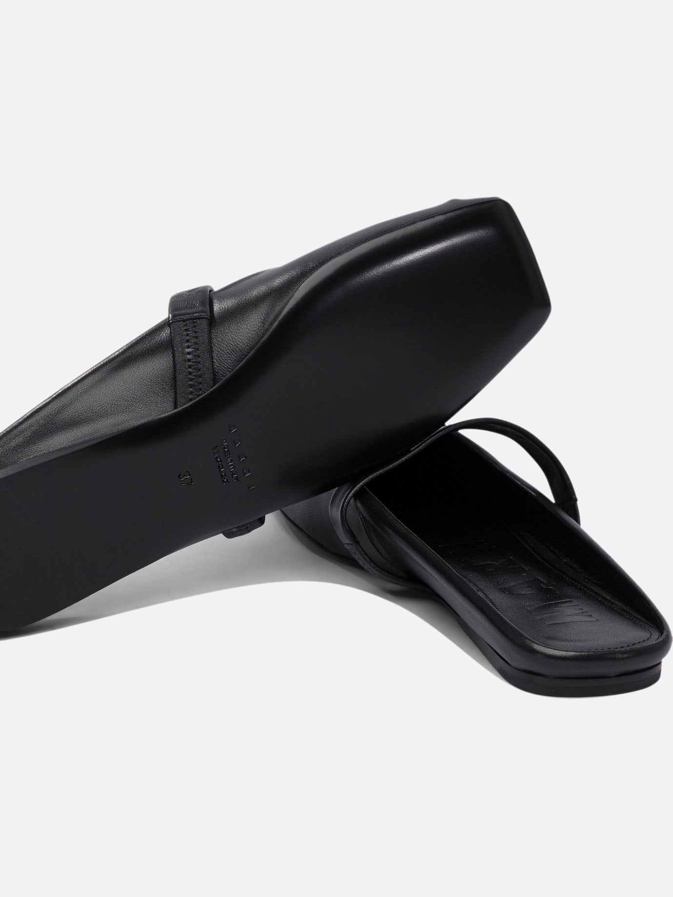 Marni Ballerine sabot &quot;Little Bow&quot; 16312907_36 Black thumbnail_5