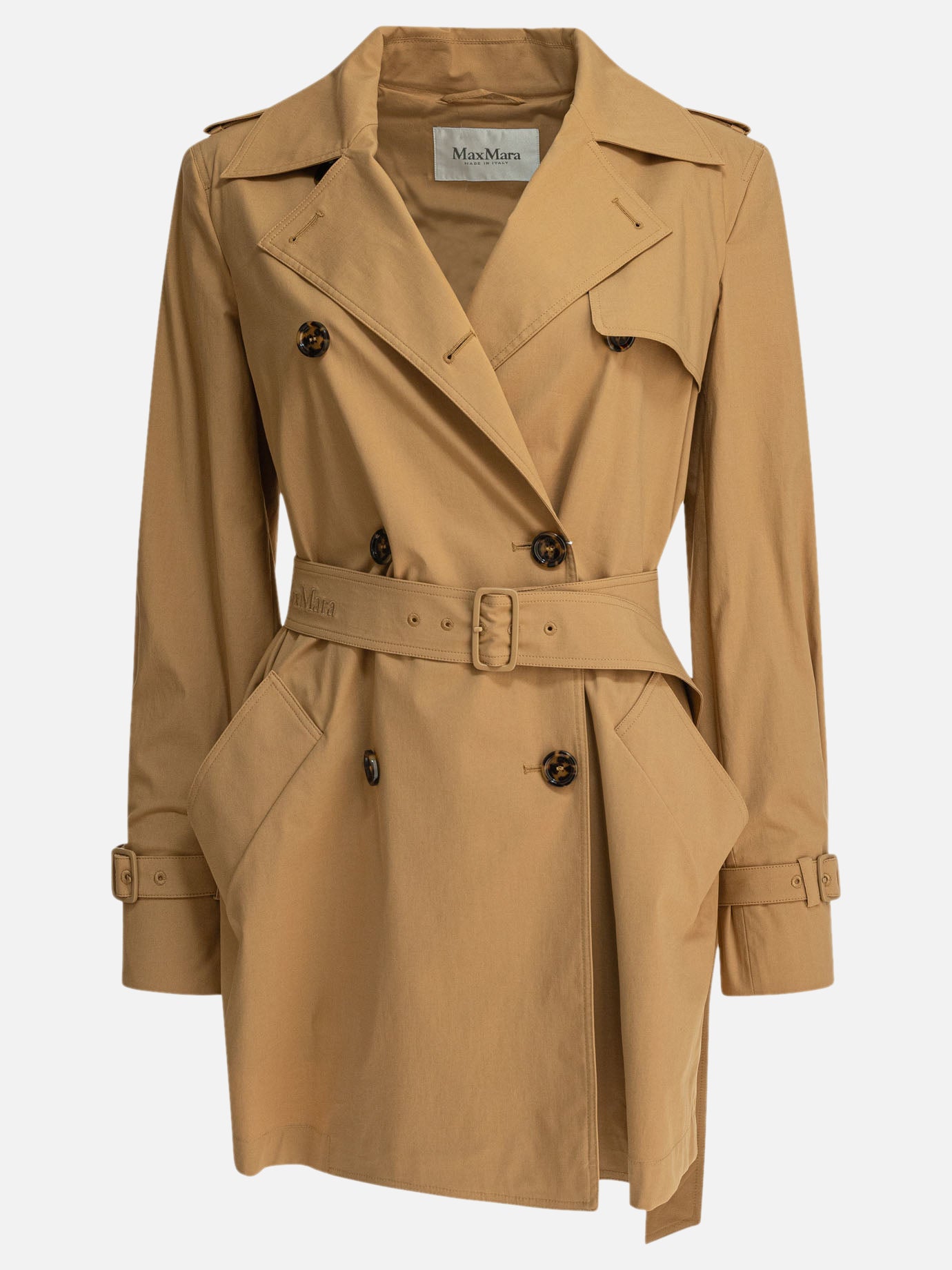 Max Mara Cotton canvas raincoat Beige