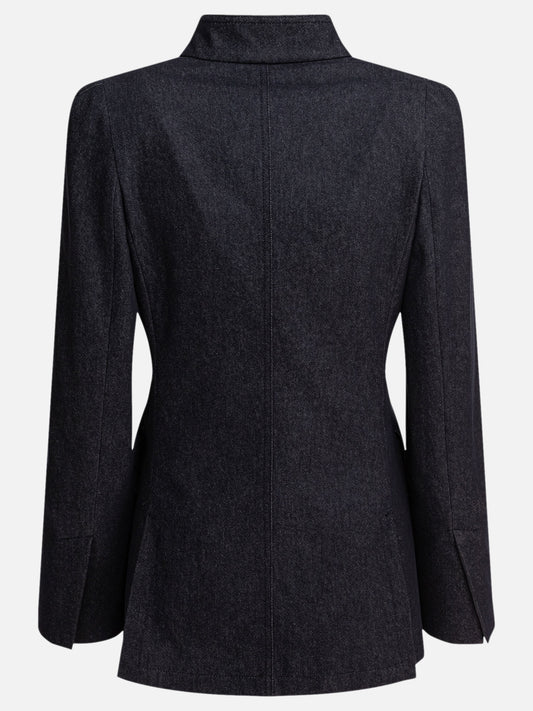 Max Mara Denim-effect blazer 19540563_40 Blue 2