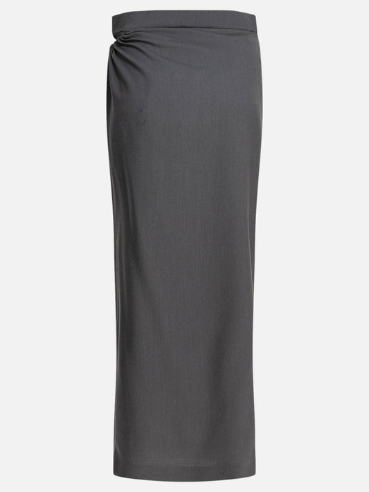 Max Mara Cut-out skirt 15443336_38 Grey 2