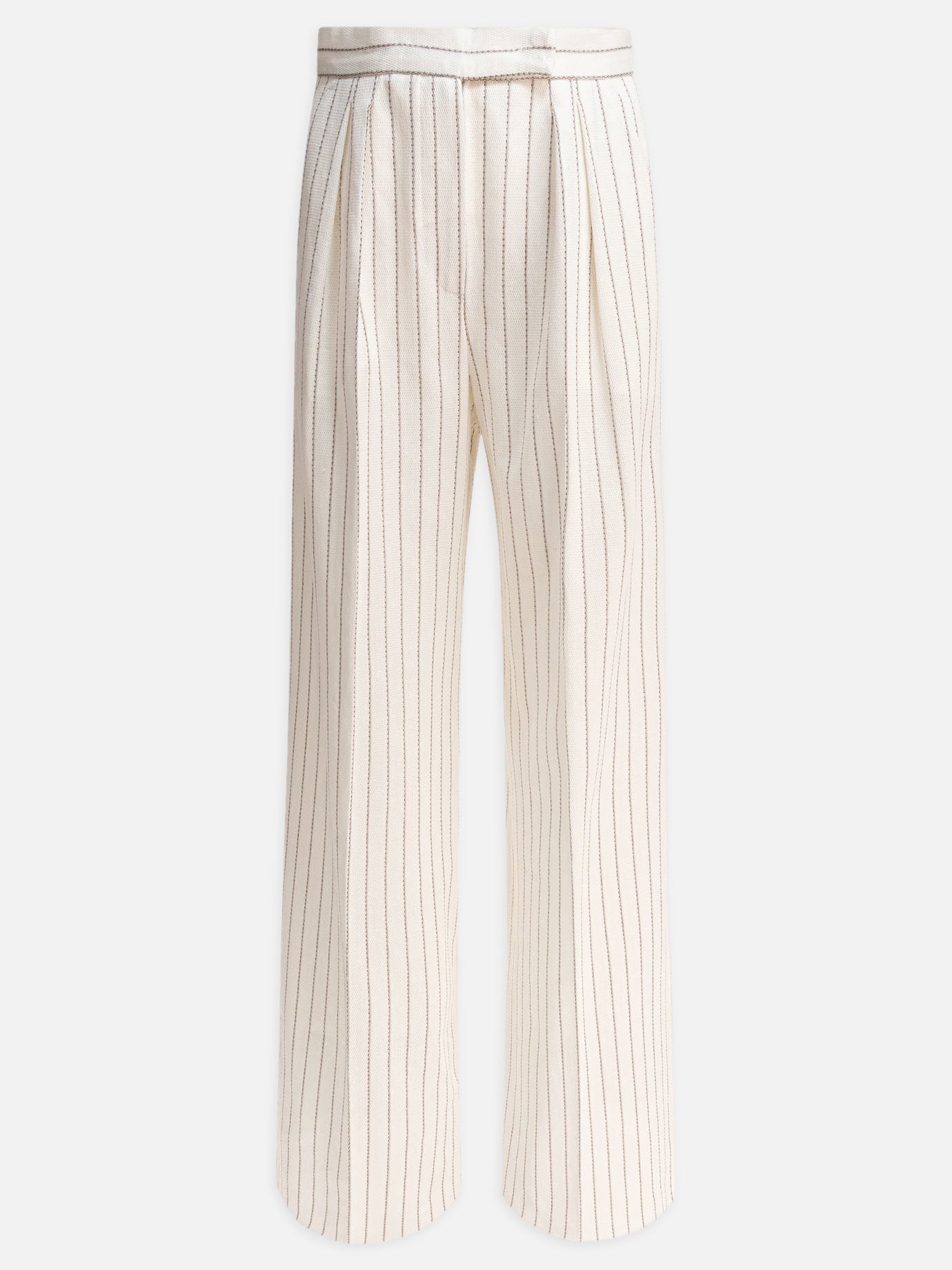 Max Mara Pantaloni a gamba larga 11854464_40 White thumbnail_1
