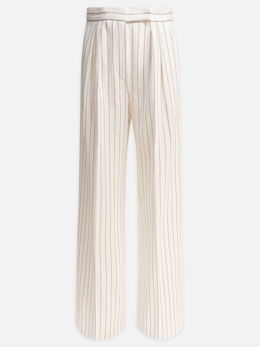 Max Mara Pantaloni a gamba larga 11854464_40 White 1