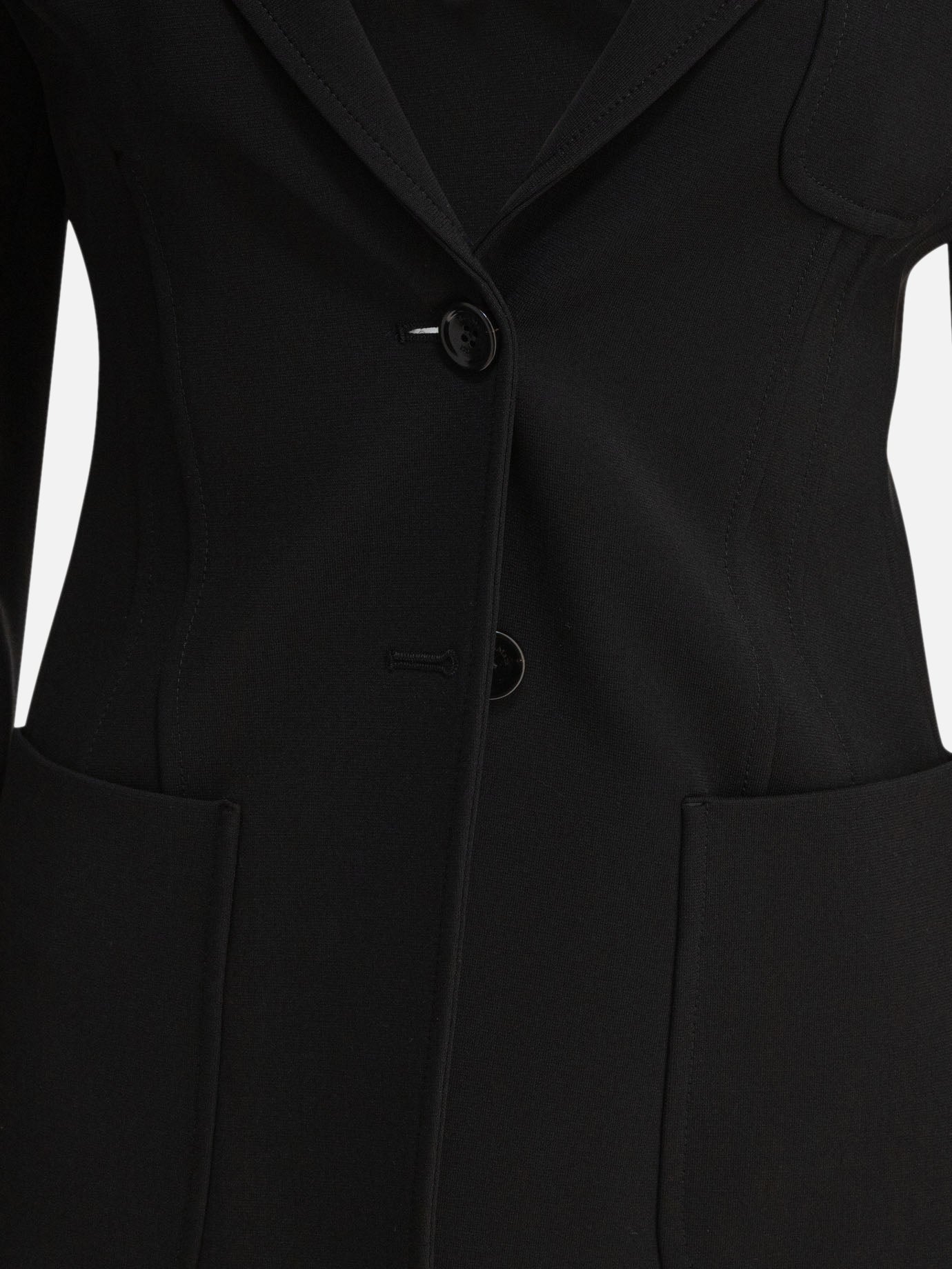 Max Mara Slim jersey blazer 17898127_38 Black thumbnail_3