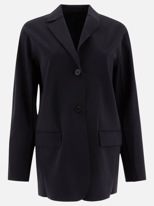 Max Mara Single-breasted jersey blazer 12957218_XS Blue 1