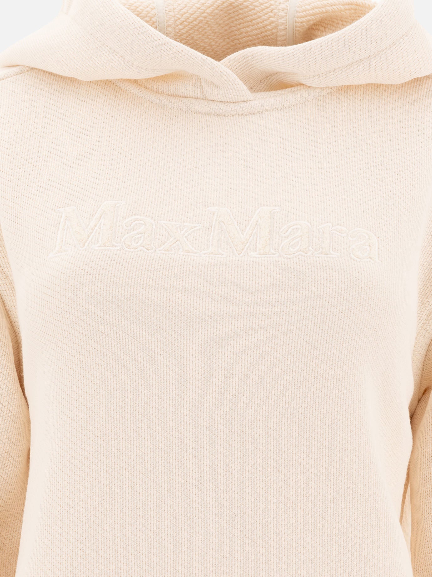 Max Mara Felpa con logo ricamato 12582189_S White thumbnail_3