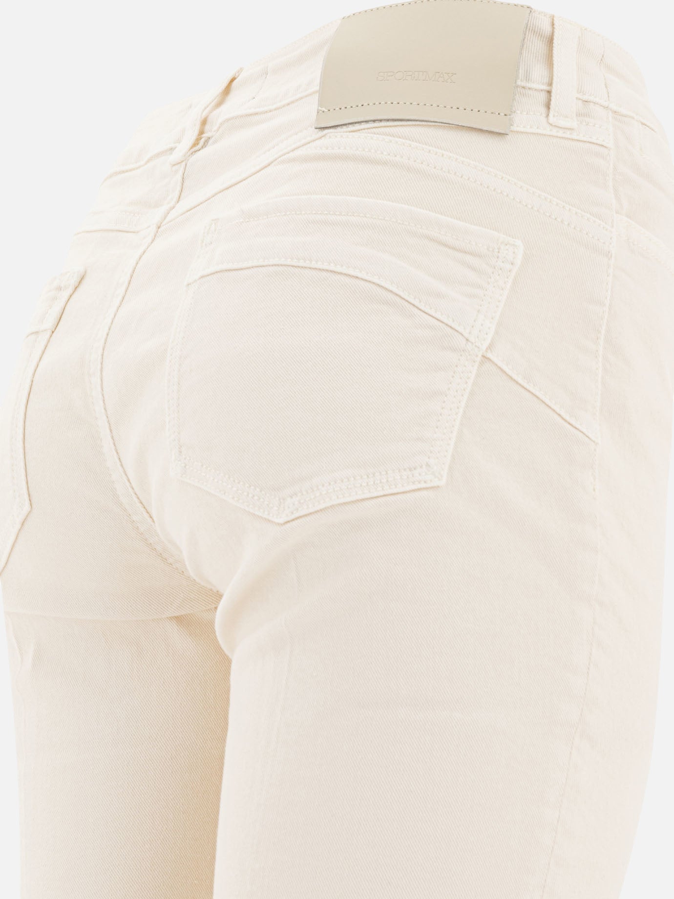 Straight-leg jeans Solid colour  White - Max Mara Sportmax Women | PDP | VIETTI Online Store | Zoom-Modal_4
